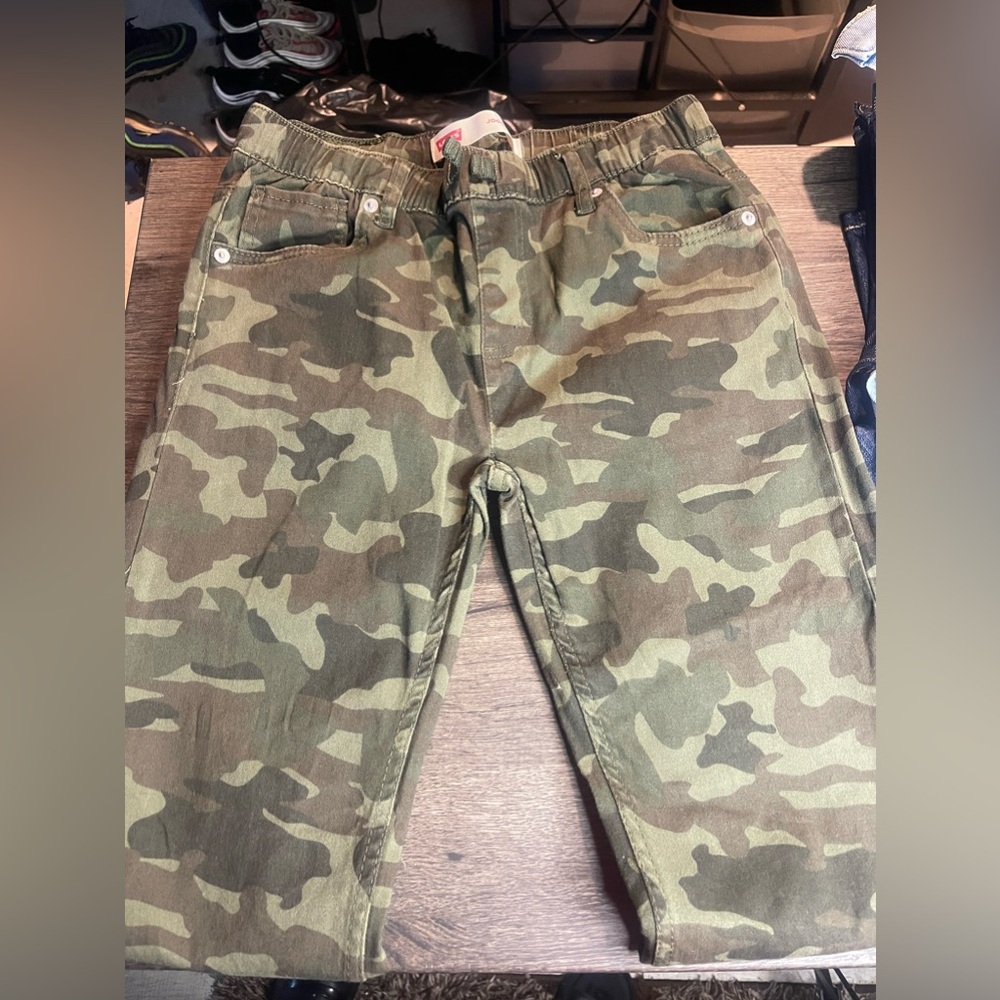 Boy camouflage army jogger pants